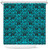 Samoa Shower Curtain Design Stretch Print Fabric Turquoise