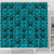 Samoa Shower Curtain Design Stretch Print Fabric Turquoise