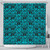 Samoa Shower Curtain Design Stretch Print Fabric Turquoise