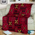 Samoa Premium Blanket Siapo Design Tribal Pattern Red