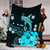 Hawaii Premium Blanket Kanaka Map And Shark Tribal Tattoo Turquoise
