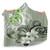 Polynesian Hooded Blanket Polynesian Floral Spirit Sage Green2