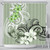 Polynesian Shower Curtain Polynesian Floral Spirit Sage Green