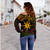 Philippines Filipinos Off Shoulder Sweatshirt Tribal Polynesian Wave Tattoo