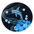 Hawaii Round Rug Shark Polynesia Tribal Tattoo