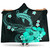 Hawaii Hooded Blanket Shark Polynesia Tribal Tattoo