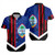 Guam Short Sleeve Shirt Flag And American Half Concept Brush Style