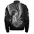 Guam Bomber Jacket Tribal Latte Stone Tropical Style