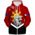Philippines Filipinos Sherpa Hoodie Eagles Polynesian Art Dawring