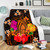 Hawaii Premium Blanket Polynesia Tribal Turtle Tropical Flower