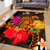 Hawaii Area Rug Polynesia Tribal Turtle Tropical Flower