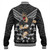 New Zealand Baseball Jacket Rugby Maori Tribal Mascot Dringking Style