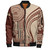 American Samoa Bomber Jacket Seal Samoan Siapo Brown Design1