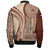 American Samoa Bomber Jacket Seal Samoan Siapo Brown Design2