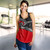 New Zealand Women Tank Maori Tribal Design Flag Style