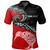 New Zealand Polo Shirt Maori Tribal Design Flag With Kiwi Bird