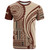 American Samoa T-Shirt Samoan Siapo Brown Design1