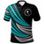 Chuuk Custom Personalised Polo Shirt - Wave Pattern Alternating Turquoise1 Chuuk Custom Personalised Polo Shirt - Wave Pattern Alternating Turquoise1
