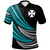 Wallis and Futuna Custom Personalised Polo Shirt - Wave Pattern Alternating Turquoise1