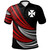 Wallis and Futuna Custom Personalised Polo Shirt - Wave Pattern Alternating Red1