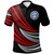 Northern Mariana Islands Custom Personalised Polo Shirt - Wave Pattern Alternating Red1
