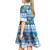 Fiji Women and Kid Christmas Dress Tapa Flower Fabric Print
