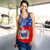 Samoa Women Tank Tribal Polynesia Flag Half Concept