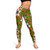 New Zealand Legging Maori Pattern Plumeria