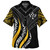 Kosrae Custom Personalised Hawaiian Shirt Strong Fire Pattern Gold1