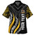 Vanuatu Custom Personalised Hawaiian Shirt Strong Fire Pattern Gold