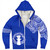 Northern Mariana Islands Sherpa Hoodie Polynesian Flag With Coat Of Arms