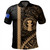 Northern Mariana Islands Polo Shirt Coat Of Arms Polynesian Tribal Gold