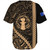Northern Mariana Islands Baseball Shirt Coat Of Arms Polynesian Tribal Gold