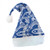 Hawaii Christmas Hat Polynesian Print Fabric And Flower Blue