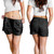 Hawaii Women Shorts Hawaiian Map Kakau Style Grey