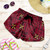 Samoa Women Shorts Siapo Design Tribal Pattern Red
