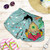 Guam Women Shorts Latte Stones Hibiscus