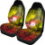 Samoa Car Seat Covers- Humpback Whale with Tropical Flowers (Yellow)