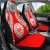 Tahiti Polynesian Car Seat Covers Pride Seal And Hibiscus Red White