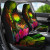 Northern Mariana Islands Polynesian Car Seat Covers- Hibiscus and Banana Leaves