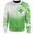 Hawaii Sweatshirt Custom Kanaka Paisley Style Green