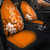 Cook Islands Car Seat Covers Polynesian Floral Spirit Orange