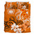 Samoa Bedding Set Polynesian Floral Spirit Orange2