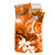 Samoa Bedding Set Polynesian Floral Spirit Orange