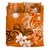 Marshall Islands Bedding Set Polynesian Floral Spirit Orange2