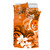Fiji Bedding Set Polynesian Floral Spirit Orange