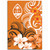 Guam Area Rug Polynesian Floral Spirit Orange2