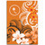 Chuuk State Area Rug Polynesian Floral Spirit Orange2