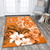 Chuuk State Area Rug Polynesian Floral Spirit Orange