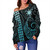 Philippines Filipinos Off Shoulder Sweatshirt Kakau Style